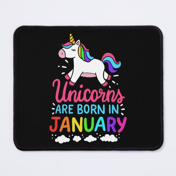 Item preview, Unicorns Are Born In January Birth Month Birthday Gift designed and sold by haselshirt.