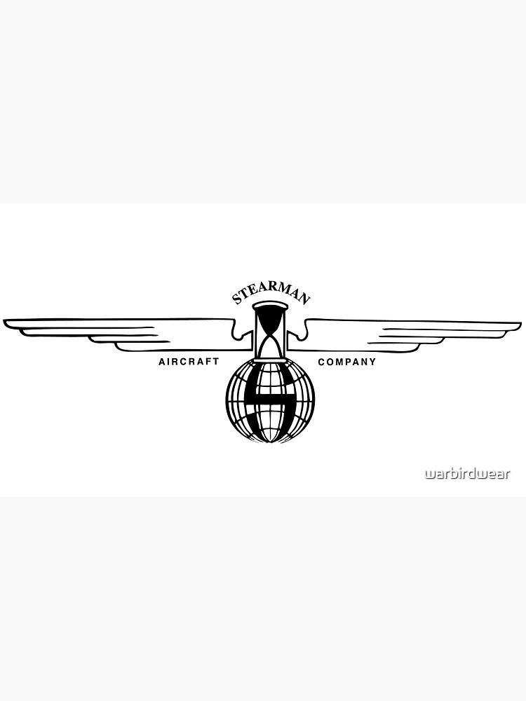 Thumbnail 6 of 6, Bucket Hat, Stearman Aircraft Logo (Black) designed and sold by warbirdwear.
