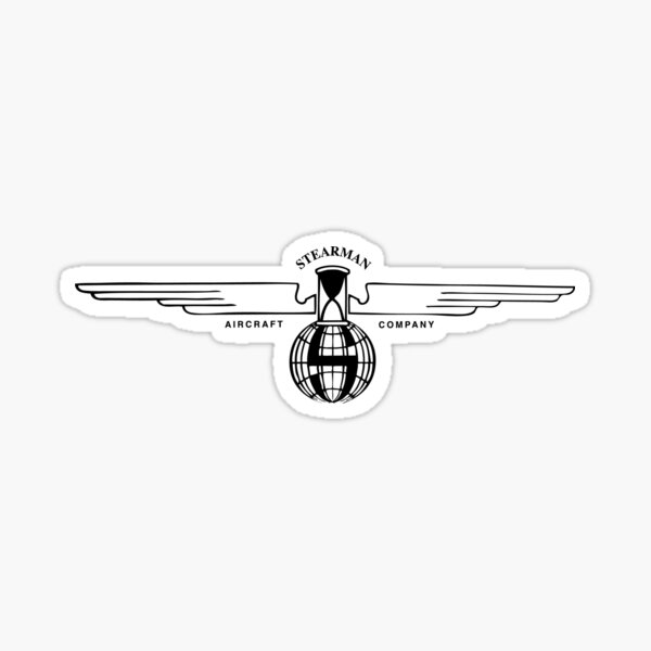 Item preview, Stearman Aircraft Logo (Black) designed and sold by warbirdwear.