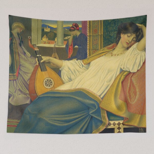 Item preview, Sleeping Beauty by Joseph Edward Southall - Vintage Art designed and sold by RickE.
