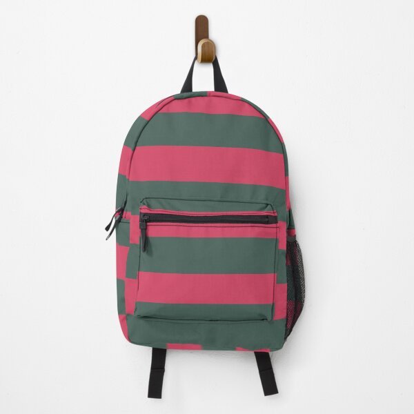 Item preview, Hunter Green and Raspberry Red Colors in Horizontal Stripes designed and sold by NECHSTORE.