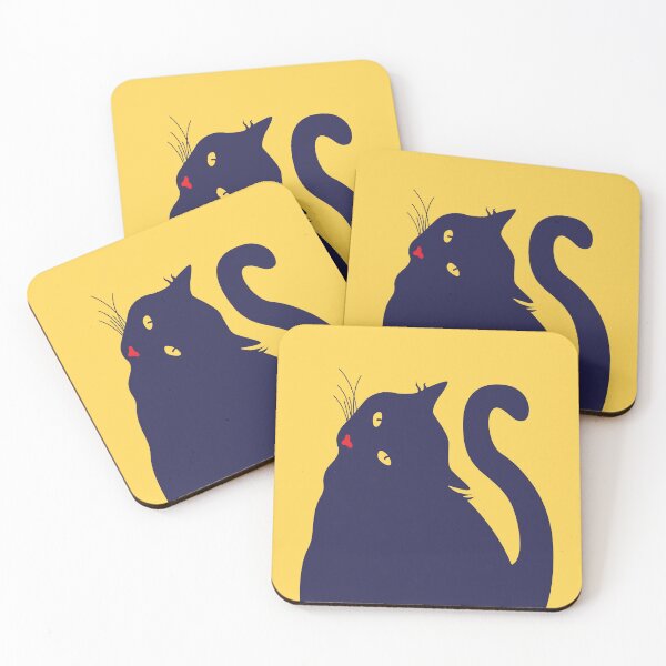 Item preview, Chonky Black Cat (Yellow Eyes) designed and sold by Ale R-G.