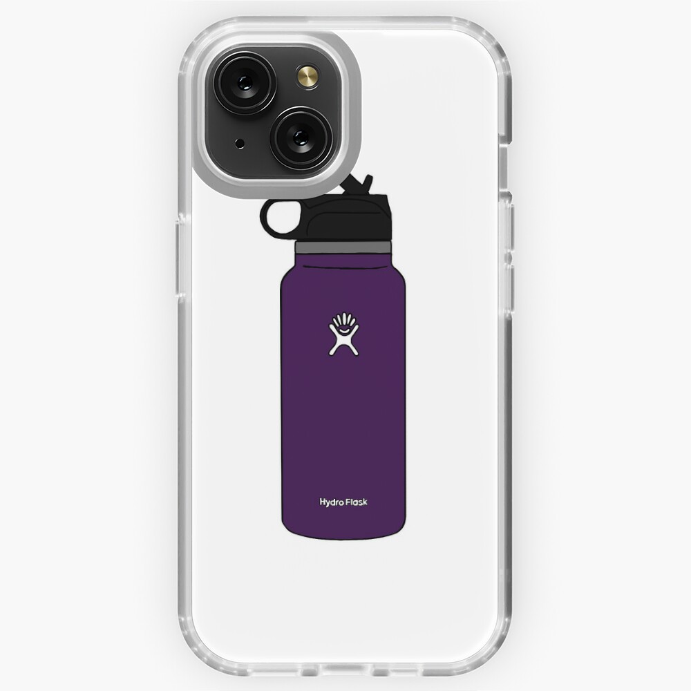 purple hydro flask water bottle Sticker for Sale by mostlybubble