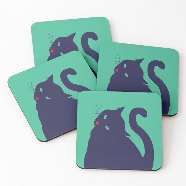 Item preview, Chonky Black Cat (Green Eyes) designed and sold by Ale R-G.
