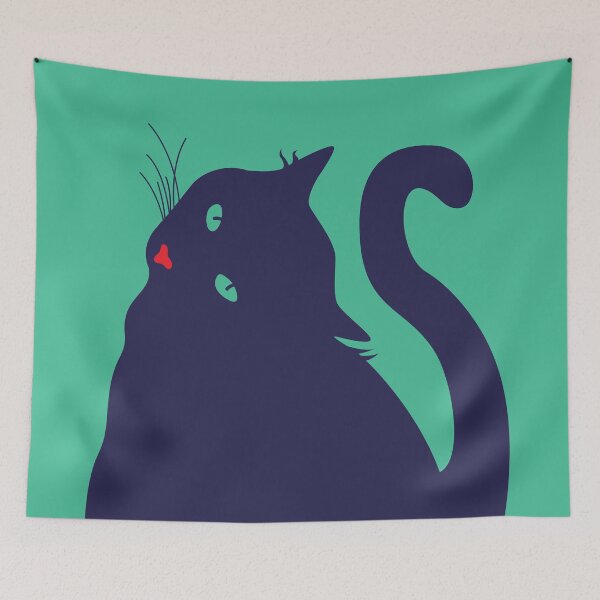 Item preview, Chonky Black Cat (Green Eyes) designed and sold by Ale R-G.