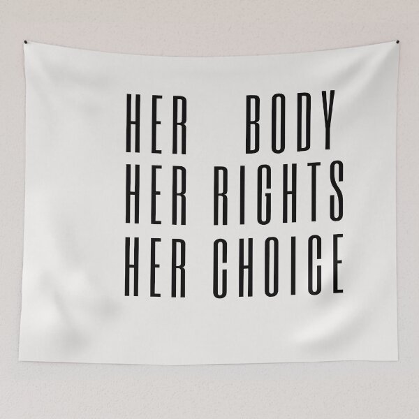 Item preview, HER BODY HER RIGHTS HER CHOICE designed and sold by Bap-tiste.