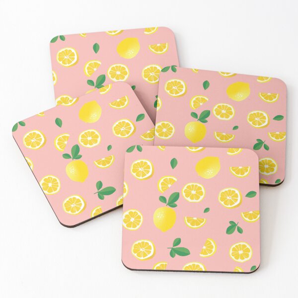 Item preview, Pink Lemonade - Lemon& Pink Pattern designed and sold by kmarins-art.