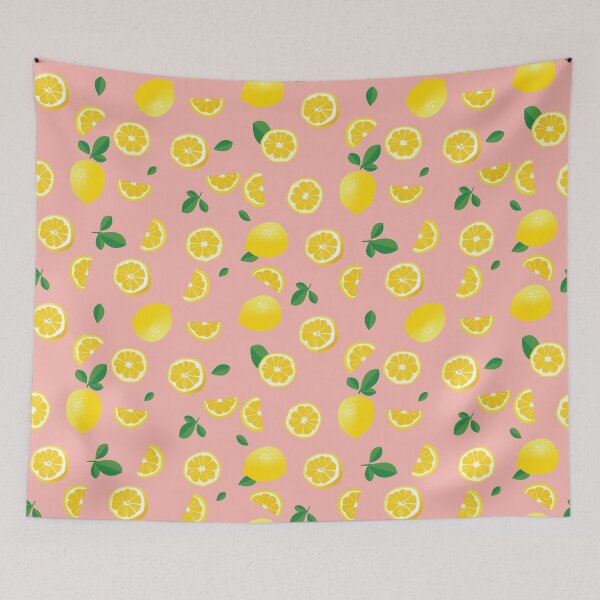 Item preview, Pink Lemonade - Lemon& Pink Pattern designed and sold by kmarins-art.