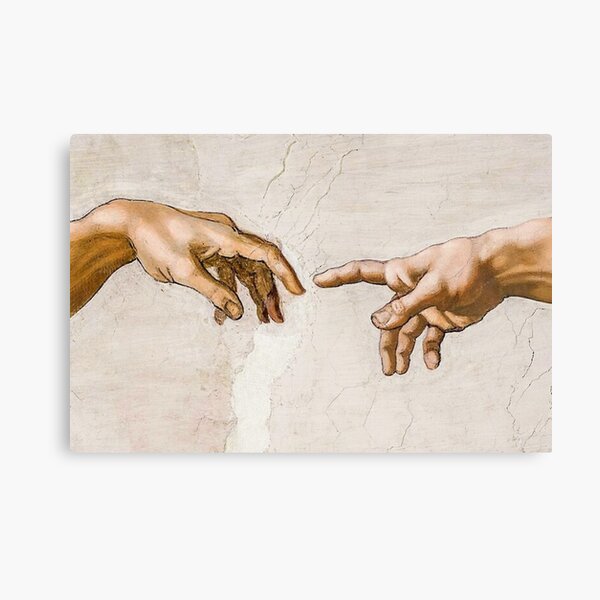 Item preview, Michelangelo Hands of God the Father and Adam designed and sold by Olivia-One.