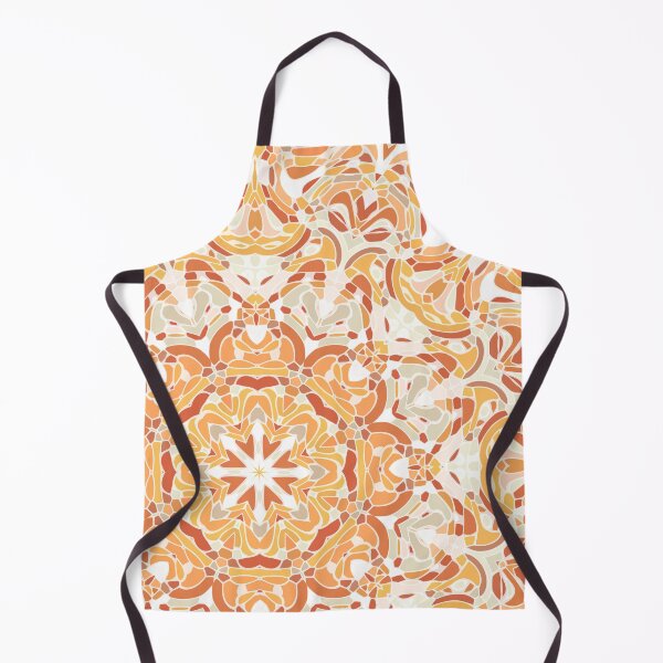 Item preview, Orange and Apricot Floral Mandala designed and sold by Kelly Dietrich Mandala & Fractal Art.
