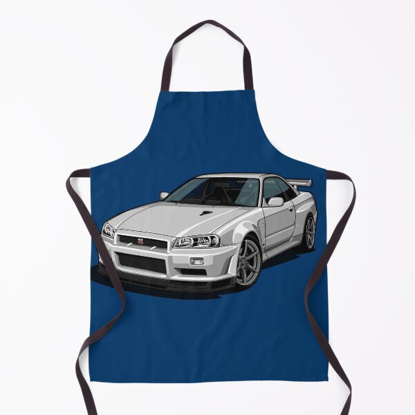 Item preview, Artwork Nissan Skyline GT-R V-spec II (R34)- youngtimer - crystal silver grey designed and sold by SketchNinja.