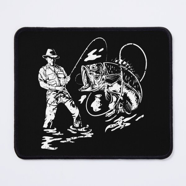 Item preview, Retro Vintage Fisherman Fishing Bass Hobby Gift designed and sold by haselshirt.
