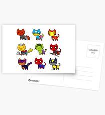 CAT AVENGERS Postcards