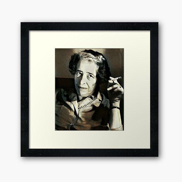 Hannah Arendt - stylized Framed Art Print