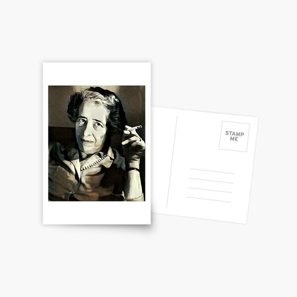 Hannah Arendt - stylized Postcard