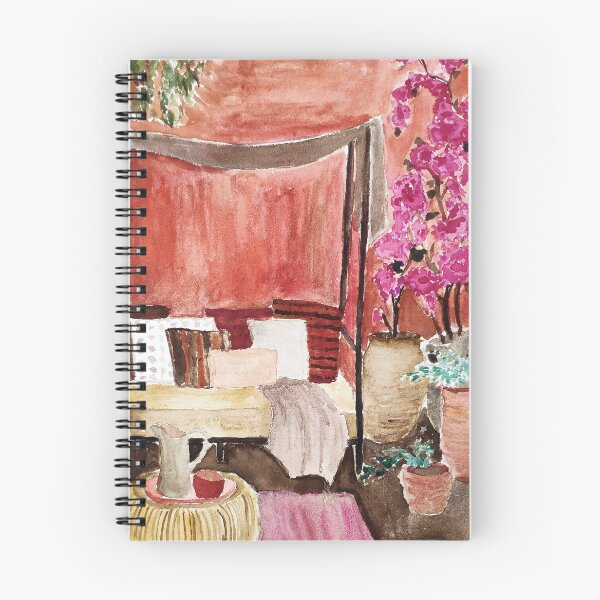 Artikelvorschau, handgemaltes aquarelltagesbett im garten entworfen und verkauft von quinnstyle.