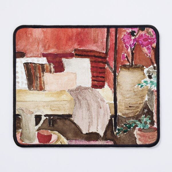 Item preview, hand painted watercolor daybed in the garden designed and sold by quinnstyle.
