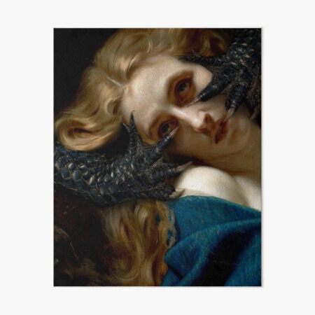 Mary Magdalene In The Cave By Hugues Merle Art Board Print By   Gbrf,8x10,f,540x540 Pad,450x450,f8f8f8 