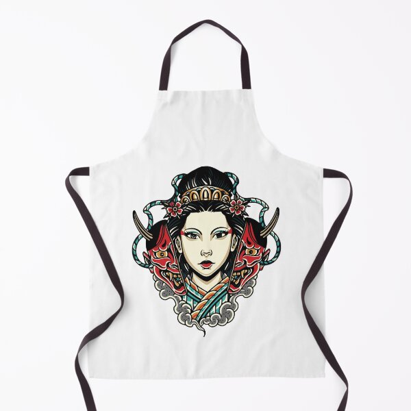 Item preview, Geisha Queen wearing an Oni Mask designed and sold by BakaOutfit.