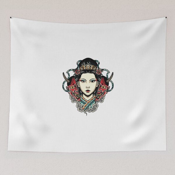 Item preview, Geisha Queen wearing an Oni Mask designed and sold by BakaOutfit.