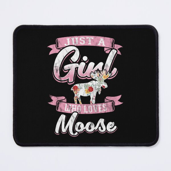 Item preview, Girl Loves Moose Spirit Animal Pink Gift Idea designed and sold by haselshirt.