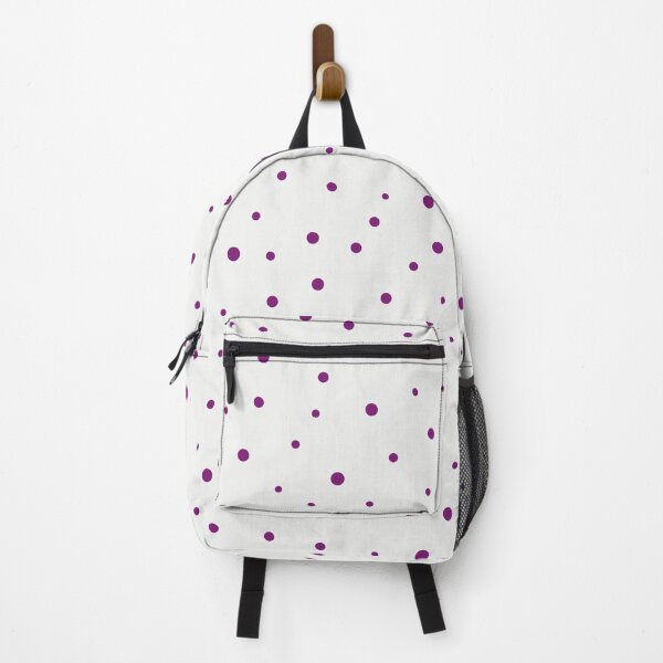 Item preview, Purple dots of different sizes over beige background seamless pattern designed and sold by marufemia.