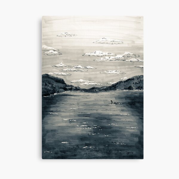 Vintage Nessie Sighting Canvas Print