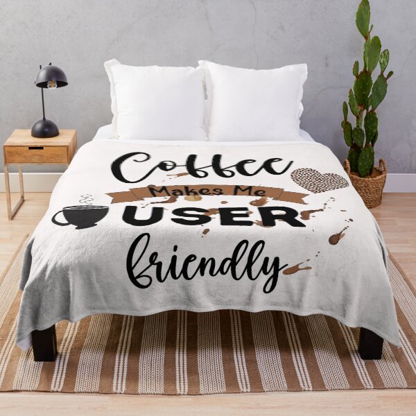 Item preview, Coffee Makes Me User Friendly designed and sold by HappyLifeCreate.