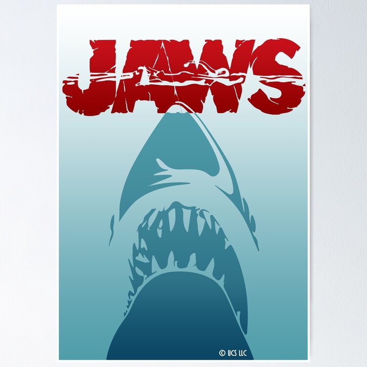 JAWS - GREAT WHITE DANGEROUS SHARK color