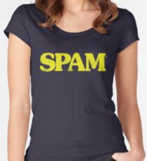 SPAM burger Women's Fitted Scoop T-Shirt