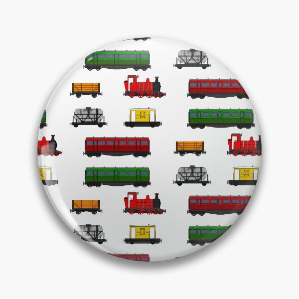 Item preview, Steam Train Magnet Sticker Pack Pattern (Red Loco) designed and sold by doodlerob.