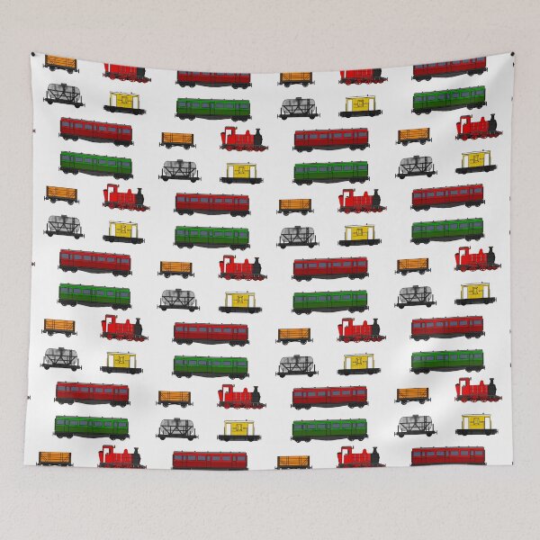 Item preview, Steam Train Magnet Sticker Pack Pattern (Red Loco) designed and sold by doodlerob.