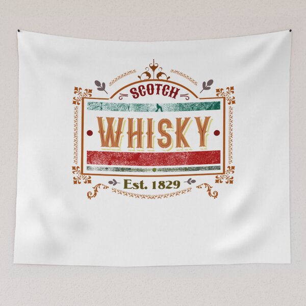 Artikelvorschau, Scotch Whisky Label Vintage Retro Fitted Scoop entworfen und verkauft von synergyone1.