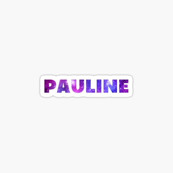 Stickers Sur Le Theme Pauline Redbubble