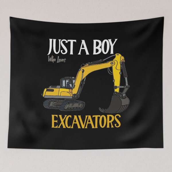 Item preview, Just a Boy who Loves Excavators designed and sold by hakimayedder33.
