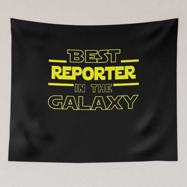 Item preview, reporter Job Dad Mom Hudband Mens Shirt, Best reporter In The Galaxy, Funny reporter Birthday christmas Gift Gift designed and sold by xlnv.