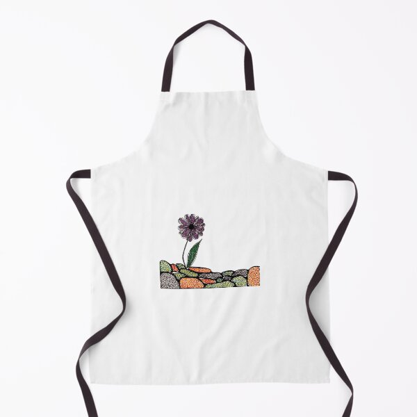 Item preview, Sketched Flower in Colorful Rocks designed and sold by PeachBabeSuds.