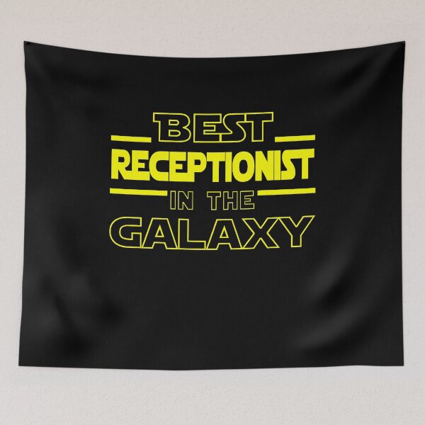 Item preview, receptionist Job Dad Mom Hudband Mens Shirt, Best receptionist In The Galaxy, Funny receptionist Birthday christmas Gift Gift designed and sold by xlnv.