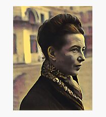 Simone de Beauvoir - stylisé Impression photo