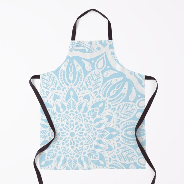 Item preview, Pastel Blue and White Mandala designed and sold by Kelly Dietrich Mandala & Fractal Art.