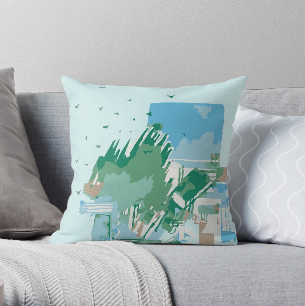 Abstract Cityscape 2 Throw Pillow