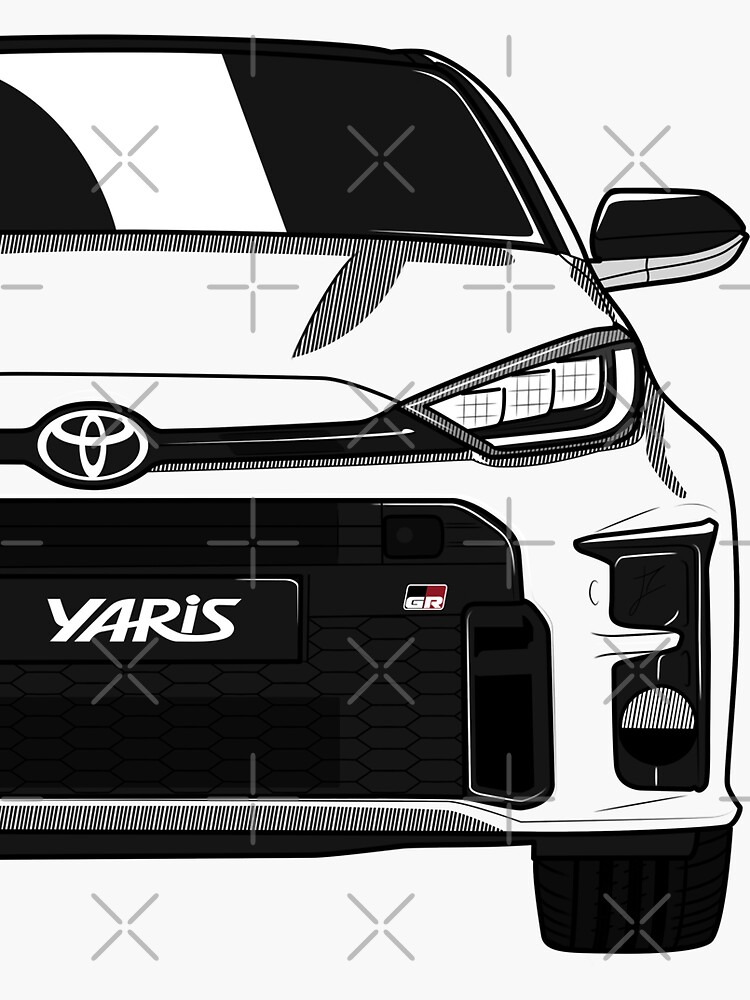 "Toyota Yaris GR GR Yaris Gazoo Racing Japanese sports car" Sticker