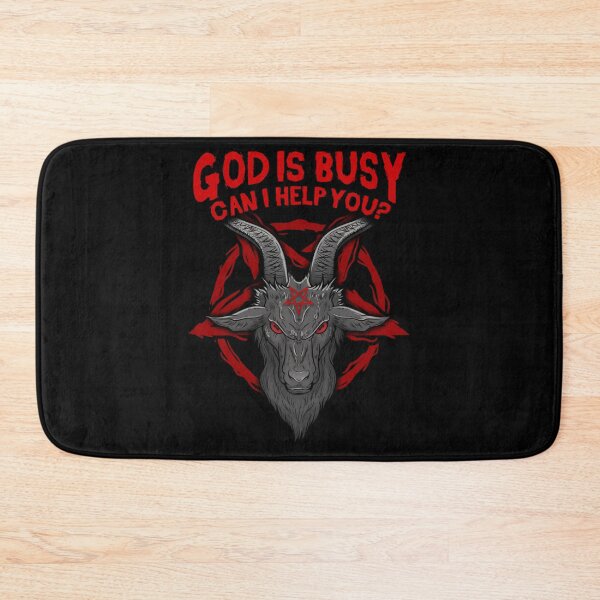 Item preview, God Is Busy Can I Help You - Baphomet Occult Gift   designed and sold by BloodOperaInc.
