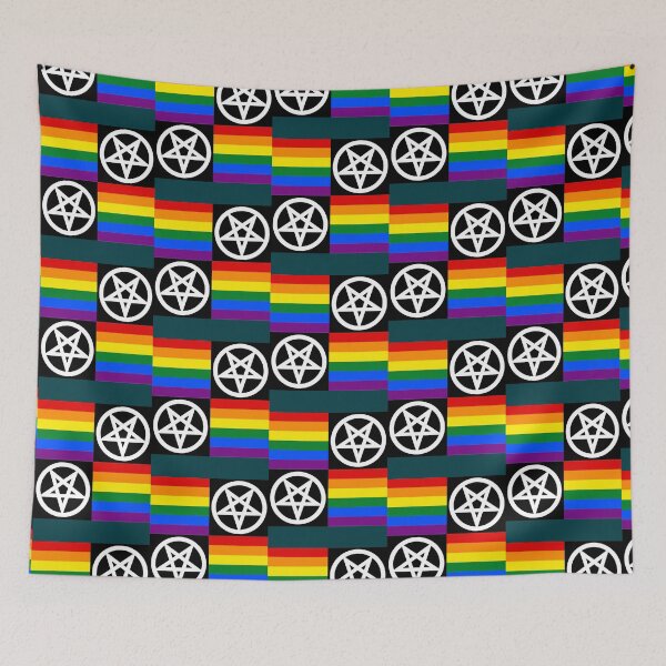 Item preview, Gay Pride Flags _amp_ Pentagrams   designed and sold by BloodOperaInc.