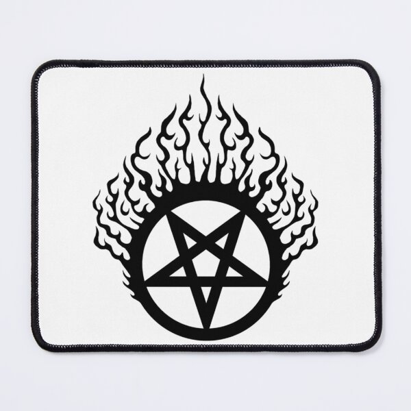 Item preview, Flaming Pentagram--Black designed and sold by BloodOperaInc.