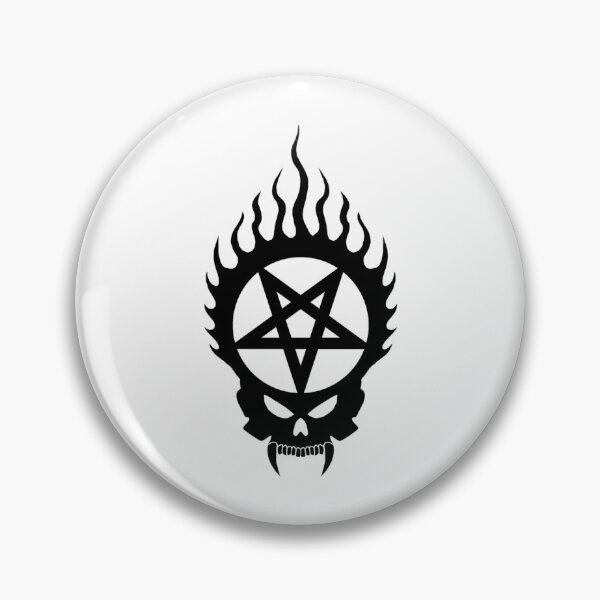Item preview, Flaming Pentagram Skull--Black   designed and sold by BloodOperaInc.