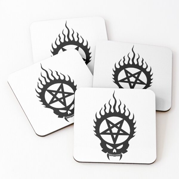 Item preview, Flaming Pentagram Skull--Black   designed and sold by BloodOperaInc.
