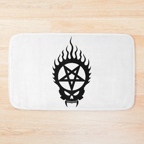 Item preview, Flaming Pentagram Skull--Black   designed and sold by BloodOperaInc.