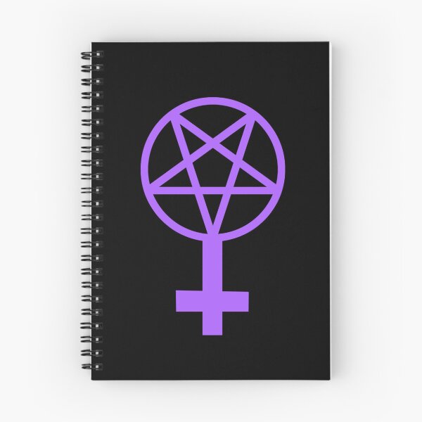 Item preview, Feminist Pentagram--Purple on a Black Background   designed and sold by BloodOperaInc.