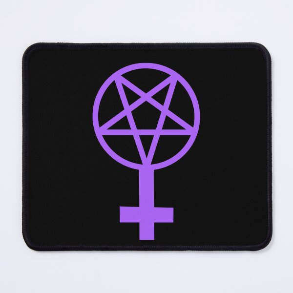 Item preview, Feminist Pentagram--Purple on a Black Background   designed and sold by BloodOperaInc.